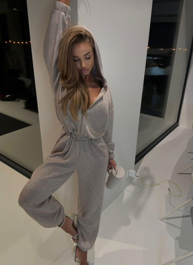 SONIA Women's Jumpsuit with Mocha Wool