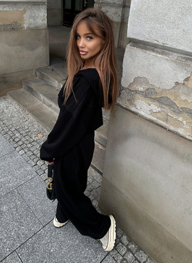 Women's tracksuit set ROMA black