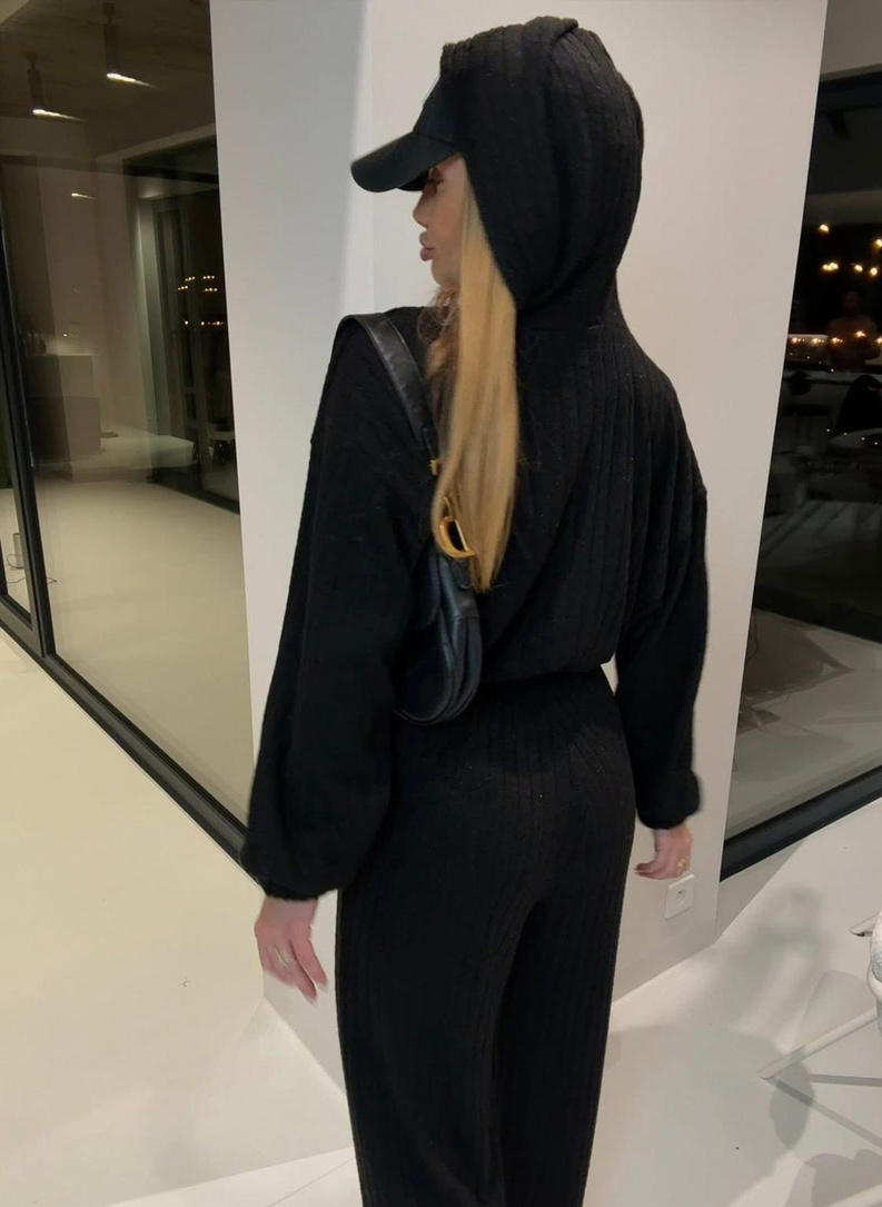 MODA Women's Jumpsuit with a Braided Weave