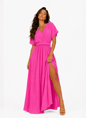 Pink muslin dress for women