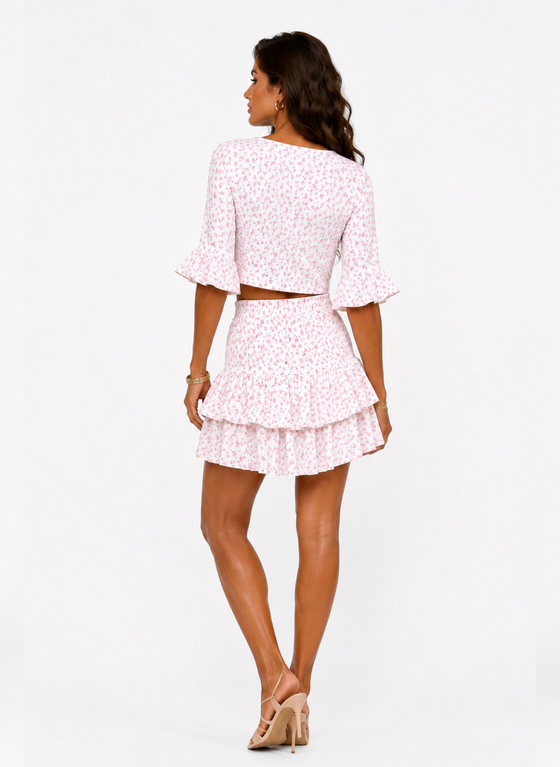 Pink muslin set for women