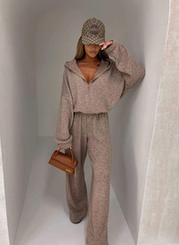 Mokka Solid Women's Set with Wool