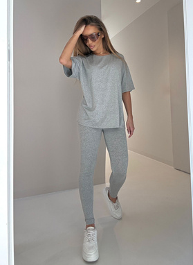 SARA DROP Women's Set, Light Gray