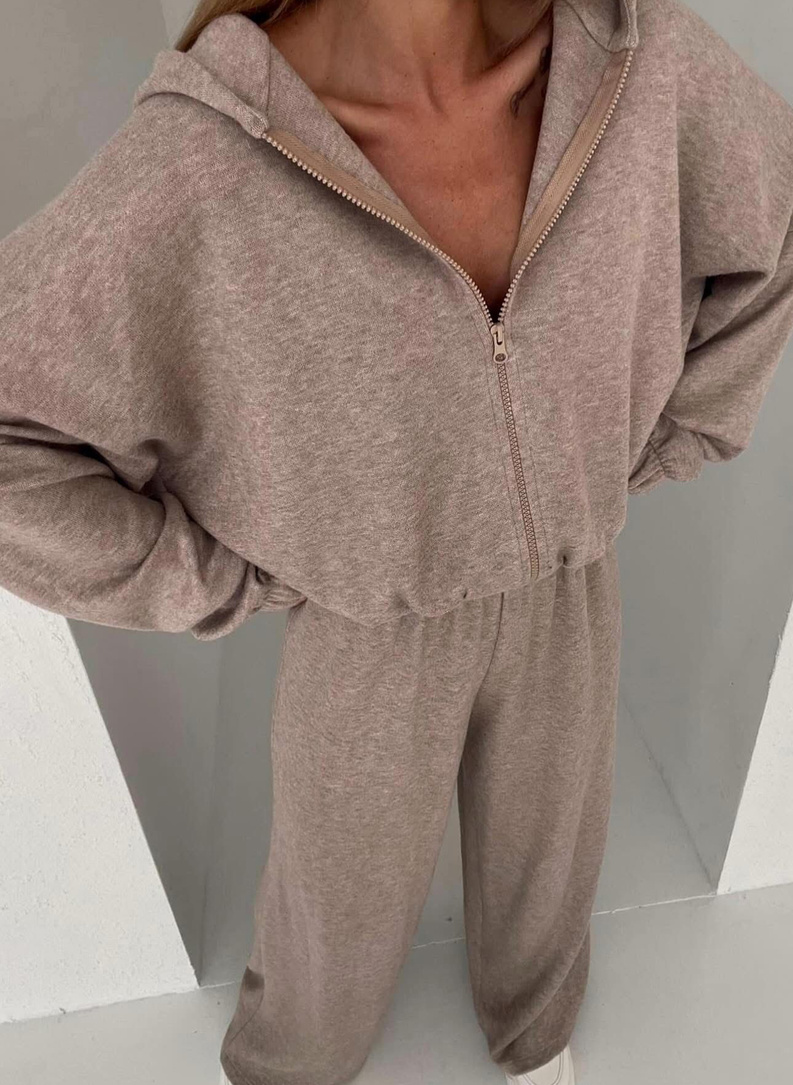 Mokka Solid Women's Set with Wool