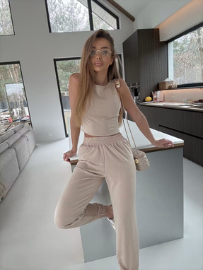 SAVE Set: Beige Sweatshirt and Sweatpants