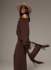 OSLO Set: Brown Sweatshirt and Skirt
