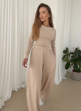 BARI LONG Women's Set, Beige