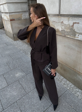 Women's WALERIA set in brown