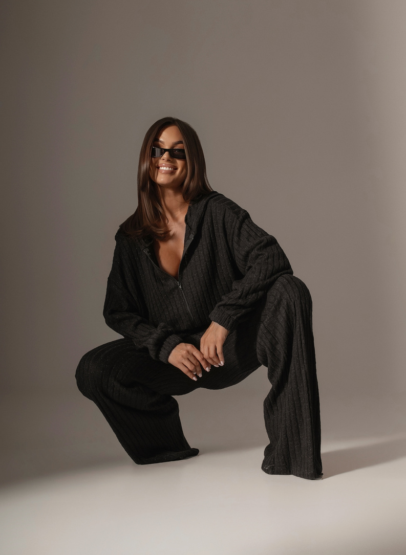 MODA Women's Jumpsuit with a Braided Weave