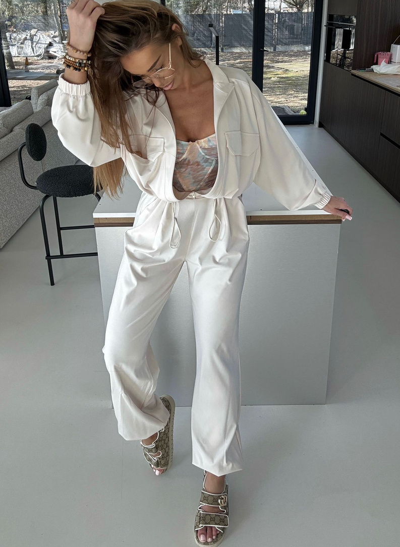 STUDIO Women's Jumpsuit, Light Beige