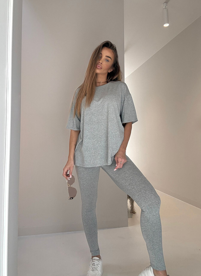 SARA DROP Women's Set, Light Gray
