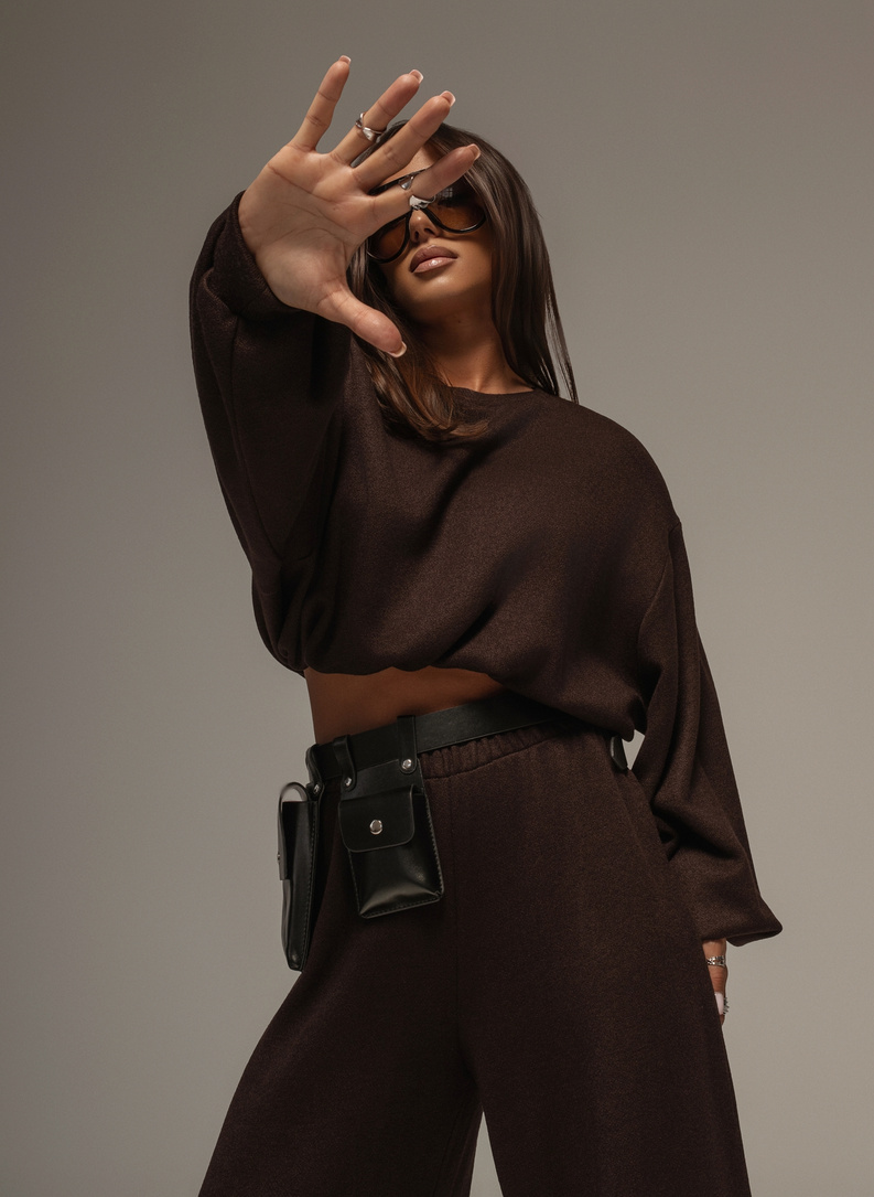 TEMI Black Sweatsuit Set