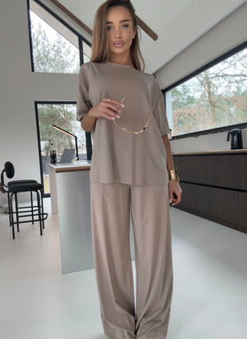 SARA Women's Set, Dark Beige