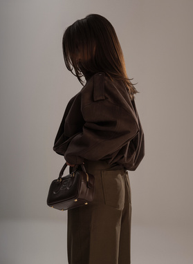 LIVIA Women's Suede Jacket, Brown