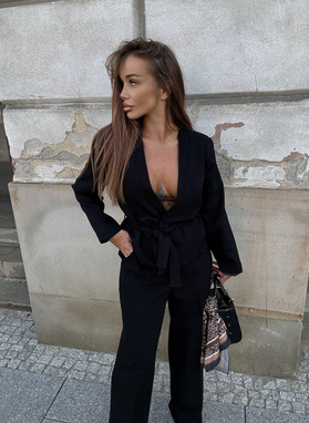 Women's WALERIA set in black