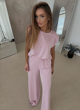 LADONNA Pink Two-Piece Women's Set