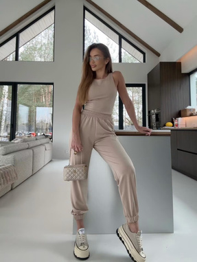 SAVE Set: Beige Sweatshirt and Sweatpants
