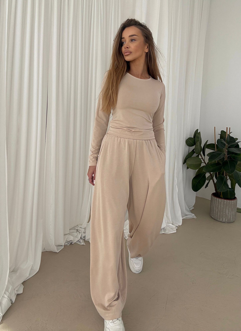 BARI LONG Women's Set, Beige