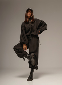 AZJA Set: Black Pants and Sweatshirt