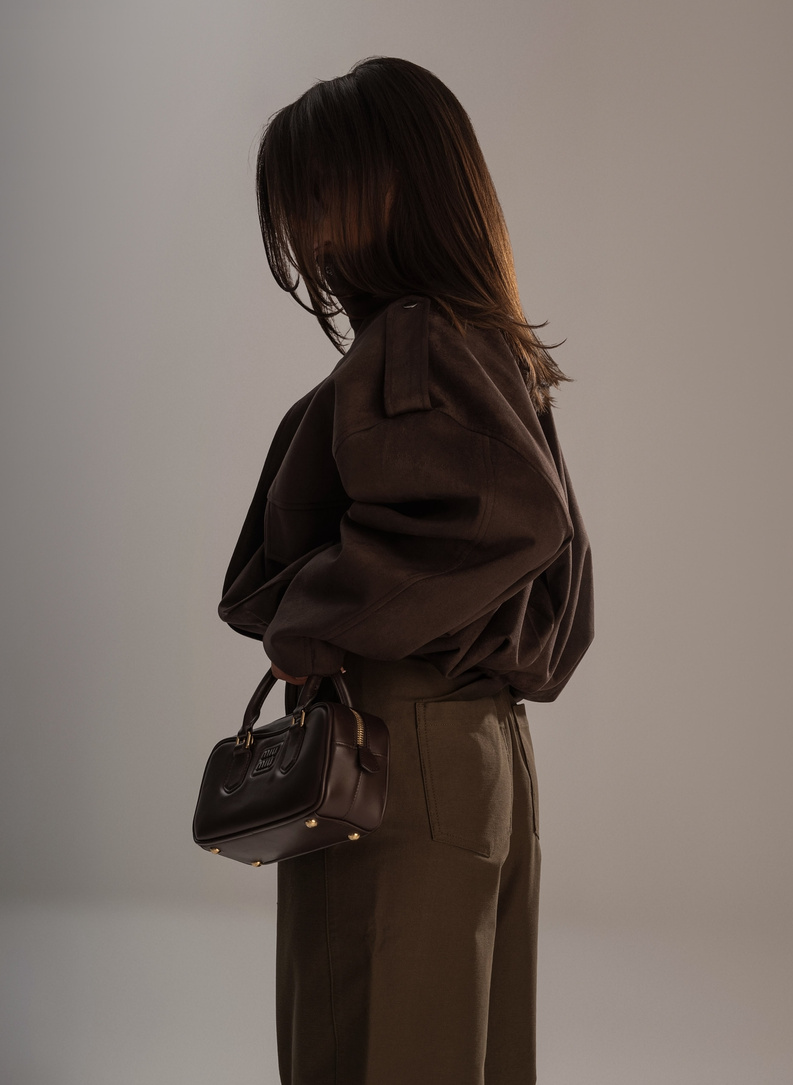 LIVIA Women's Suede Jacket, Brown