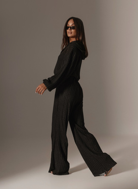 MODA Women's Jumpsuit with a Braided Weave