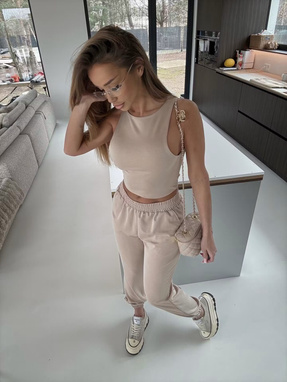 SAVE Set: Beige Sweatshirt and Sweatpants